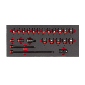   Milwaukee 3/8 gépi dugókulcs készlet rövid 23 részes habbetétben 4932493388