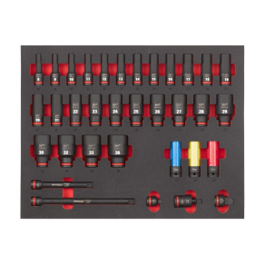   Milwaukee 1/2 gépi dugókulcs készlet hosszú 34 részes habbetétben 4932493394