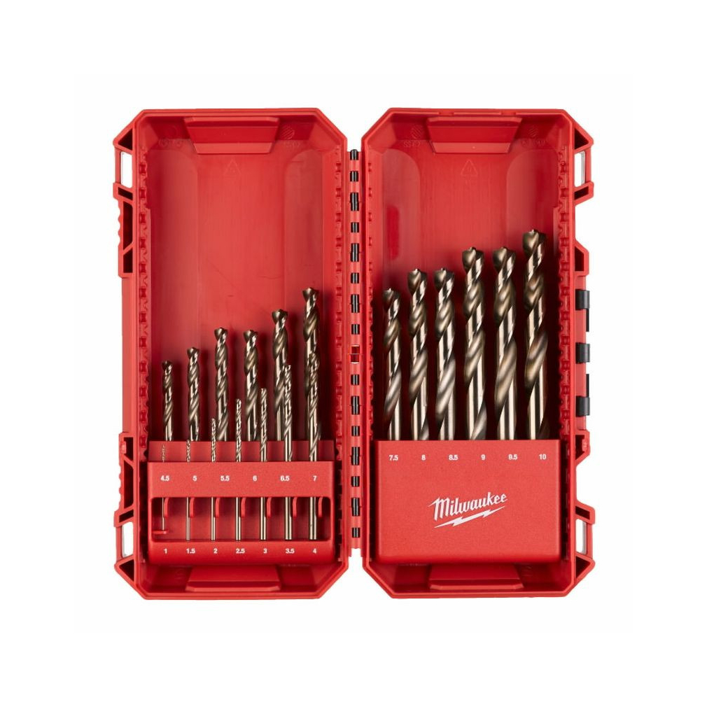 Milwaukee Red Cobalt –  HSS-G Co fémfúró készlet (19 részes) 4932493867