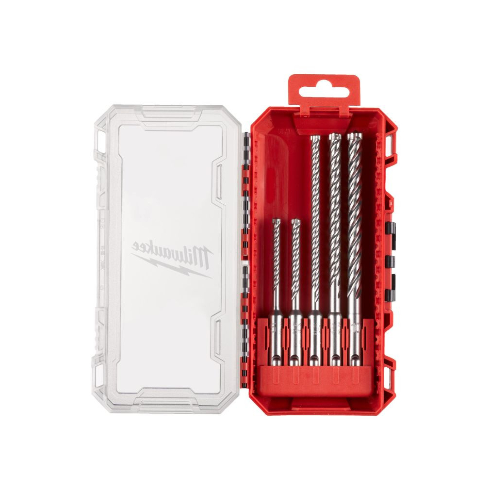 Milwaukee MX4 SDS-Plus 4 élű fúrószár Készlet 5 részes (5 / 6 x 115 mm, 6 / 8 / 10 x 160 mm) 4932498297