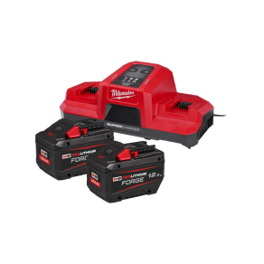   Milwaukee M18FORGENRG-122 DBSC szett 4933498614, Tartalma: 2x12Ah akkumulátor Milwaukee M18FB12, Milwaukee M18DBSC Dual Bay akkumulátortöltő 18V