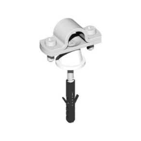   J.Pröpster SK-vezetéktartó Rd 8mm/27mm - Alu csavar és tipli nélkül - 1011