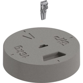   J.Pröpster beton lábazat kerek 335mm 16kg, 8mm dőlésszög kiegyenlítő ékcsatlakozó 16mm rudakhoz – Készlet erejéig!!! - 103191
