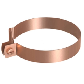   J.Pröpster csőbilincs bordával M6 csavarral és anyával 80mm, réz - 111232