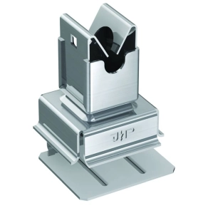   J.Pröpster 111550 Niro tetővezeték tartó rögzítőbakkal, V2A, Rd 8mm/A