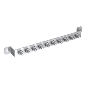   J.Pröpster földelő sín 375/30x3,5mm, 10 csatlakozó hely, V2A - 910309
