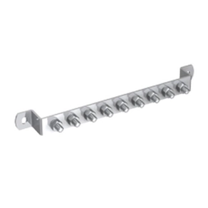   J.Pröpster földelő sín 345/30x3,5mm, 9 csatlakozó hely, V2A - 910333