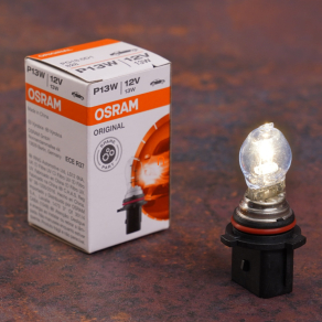   Osram Original Line P13W jelzőizzó, 12V, 13W, 250 lumen fényáramú, PG18.5d-1 foglalattal, megbízható és egyenletes fény, 828, 1db/doboz