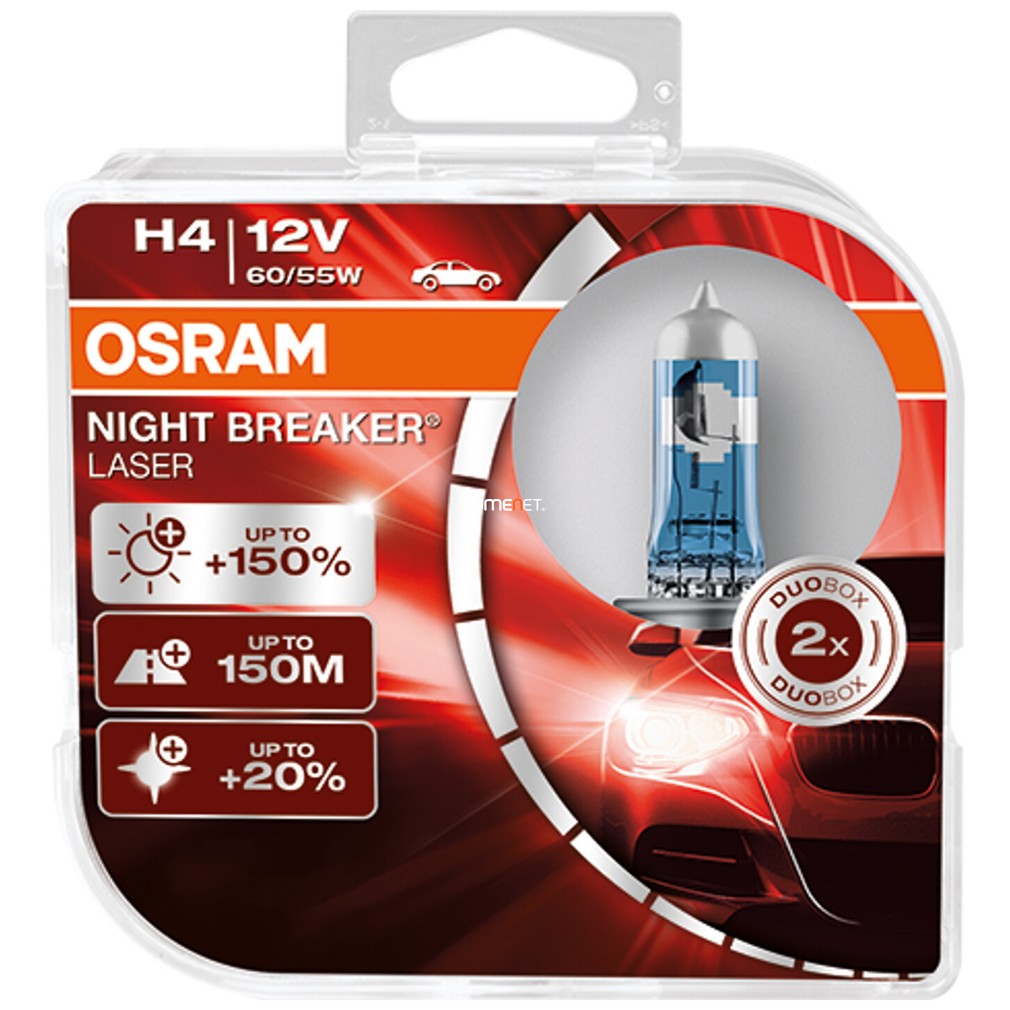 Osram Night Breaker Laser H4 +150% 2db/csomag