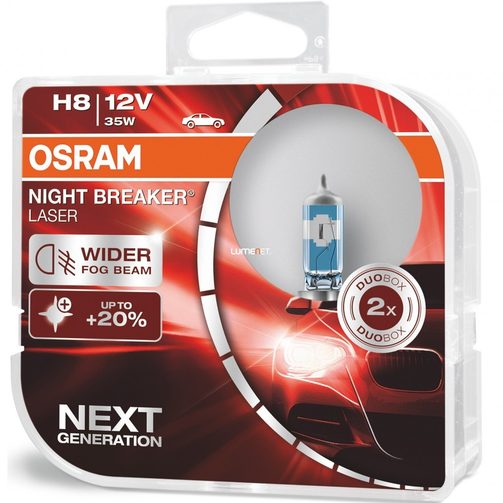 Osram Night Breaker Laser H8 +20% 2db/csomag