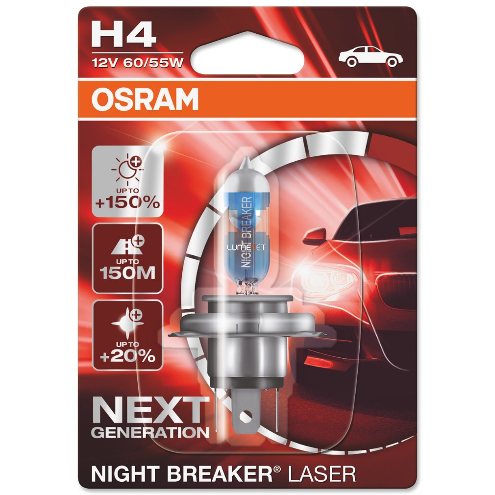 Osram Night Breaker Laser H4 +150%