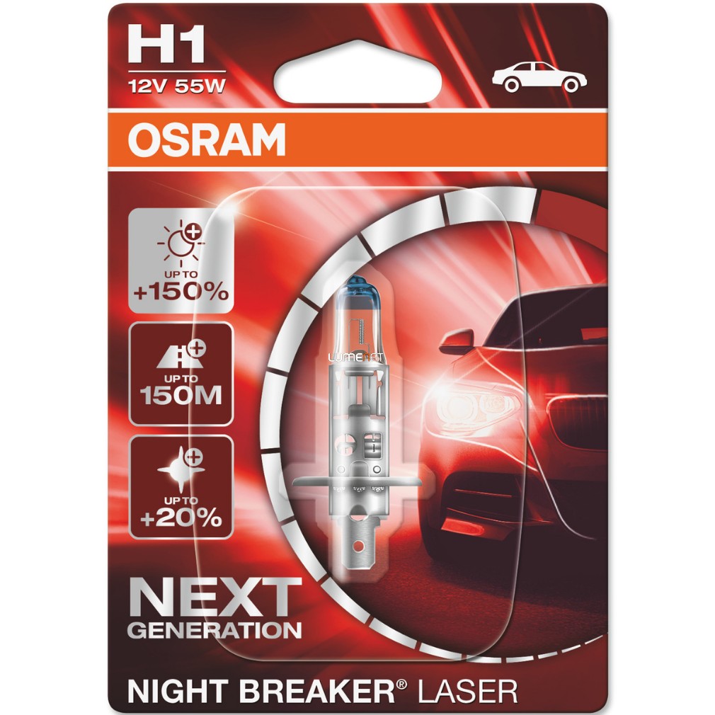 Osram Night Breaker Laser H1 +150% bliszteres