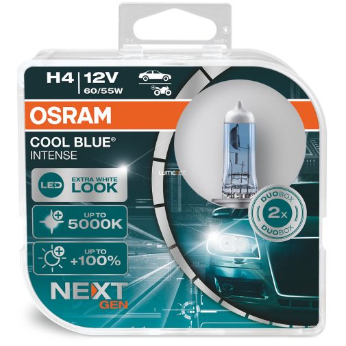Osram Cool Blue Intense NextGen H4 +100% 60/55W 2db/csomag