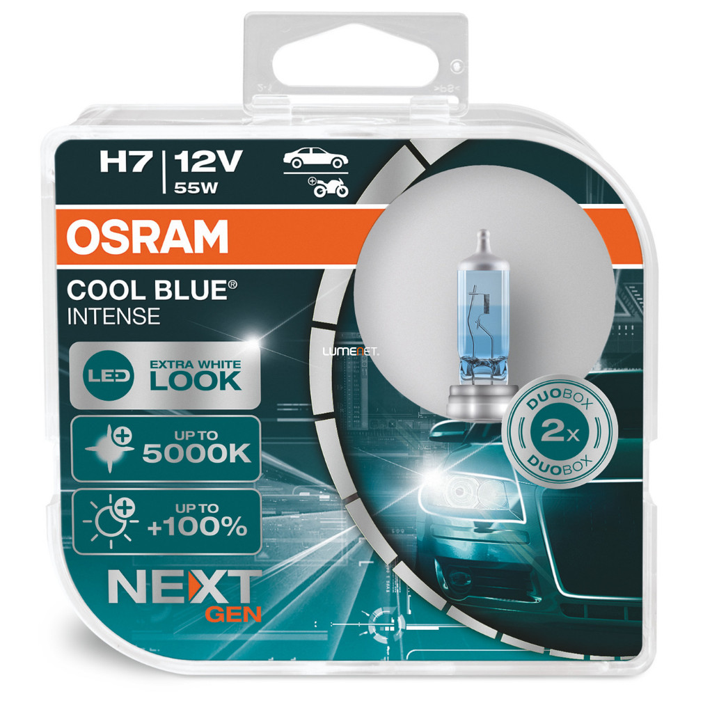 Osram Cool Blue Intense NextGen H7 +100% 2db/csomag