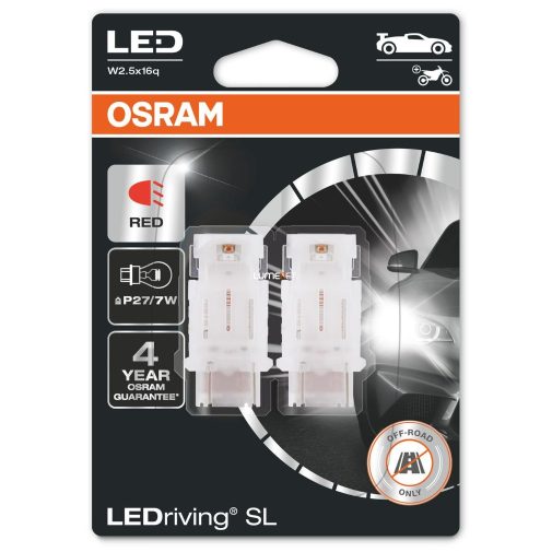 Osram LEDriving SL 3157DRP-02B P27/7W 12V 1,7W piros 2db/bliszter