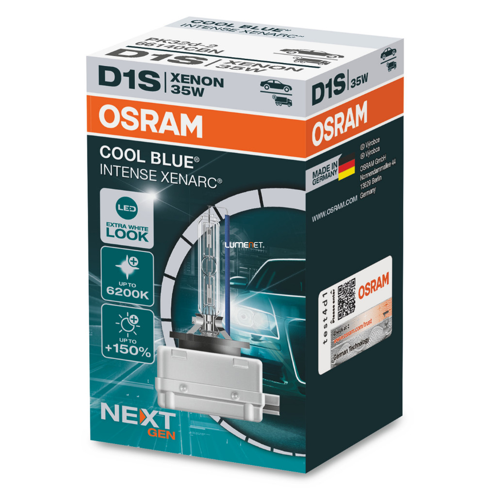 Osram Xenarc Cool Blue Intense NextGen D1S xenon +150%