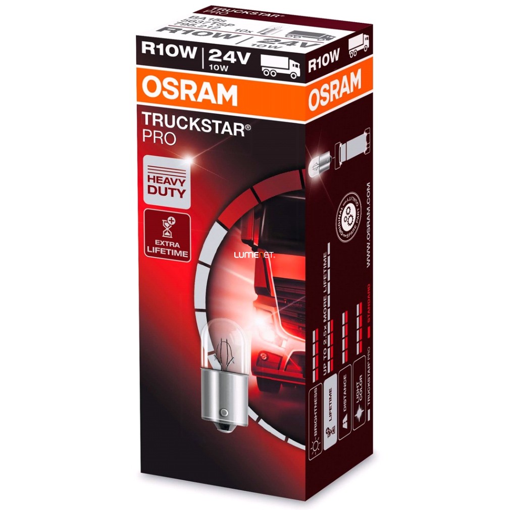 Osram Truckstar Pro 5637TSP R10W 24V BA15s, 10db/csomag