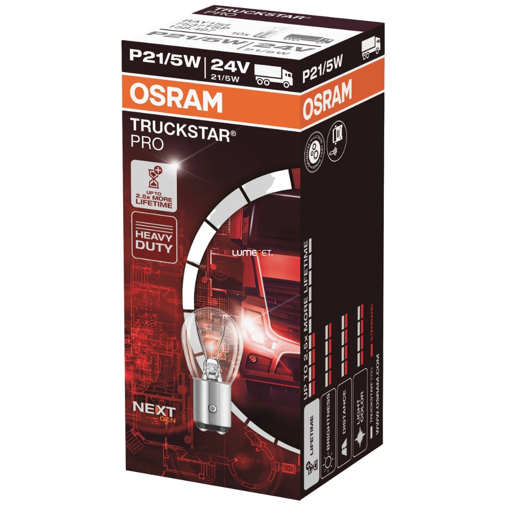 Osram Truckstar Pro 7537TSP P21/5W 41050W 24V BAY15d