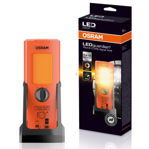   OSRAM LEDguardian TRUCK FLARE Signal TA19 2 az 1-ben figyelmeztető lámpa és fehér zseblámpa, 6 V, IP54 védettség, LR6 elemmel működik, LEDSL103