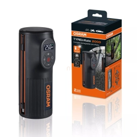   Osram Tyreinflate 2000, kompakt újratölthető akkumulátoros gumiabroncs kompresszor digitális kijelzővel, USB-ről tölthető powerbank funkcióval és LED világítással, OTIR2000, autóhoz, kerékpárhoz (OTIR2000)