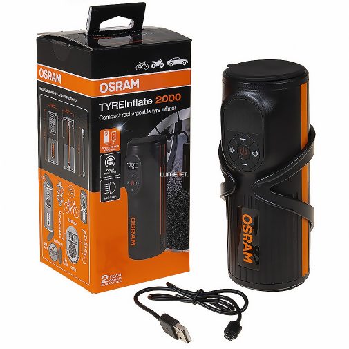 Osram tölthető kompresszor autóhoz, kerékpárhoz (OTIR2000)