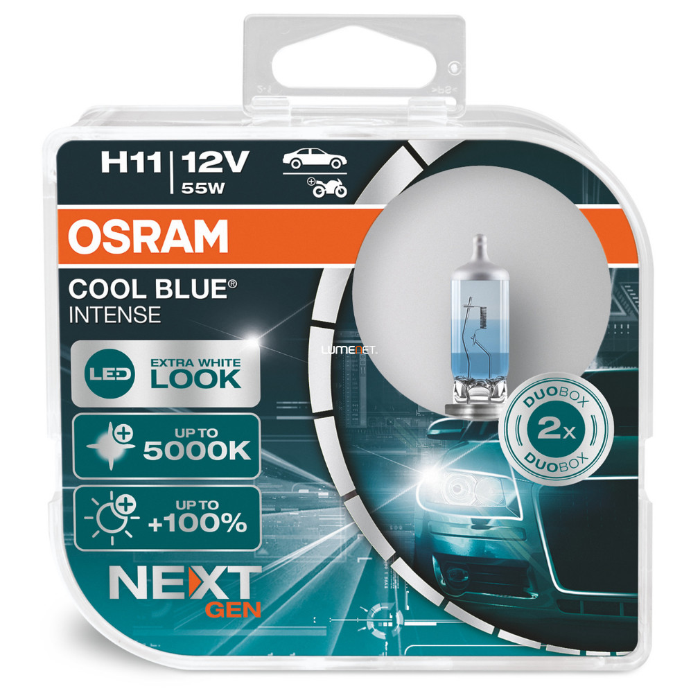 Osram Cool Blue Intense NG H11 +100% 2db/csomag