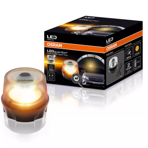   Osram LEDguardian Road Flare Signal TA20 újratölthető Li-ion akkumulátorral, 360°-os narancssárga figyelmeztető fény, IP54 védelem, mágneses professzionális figyelmeztető LED lámpa, LEDSL104