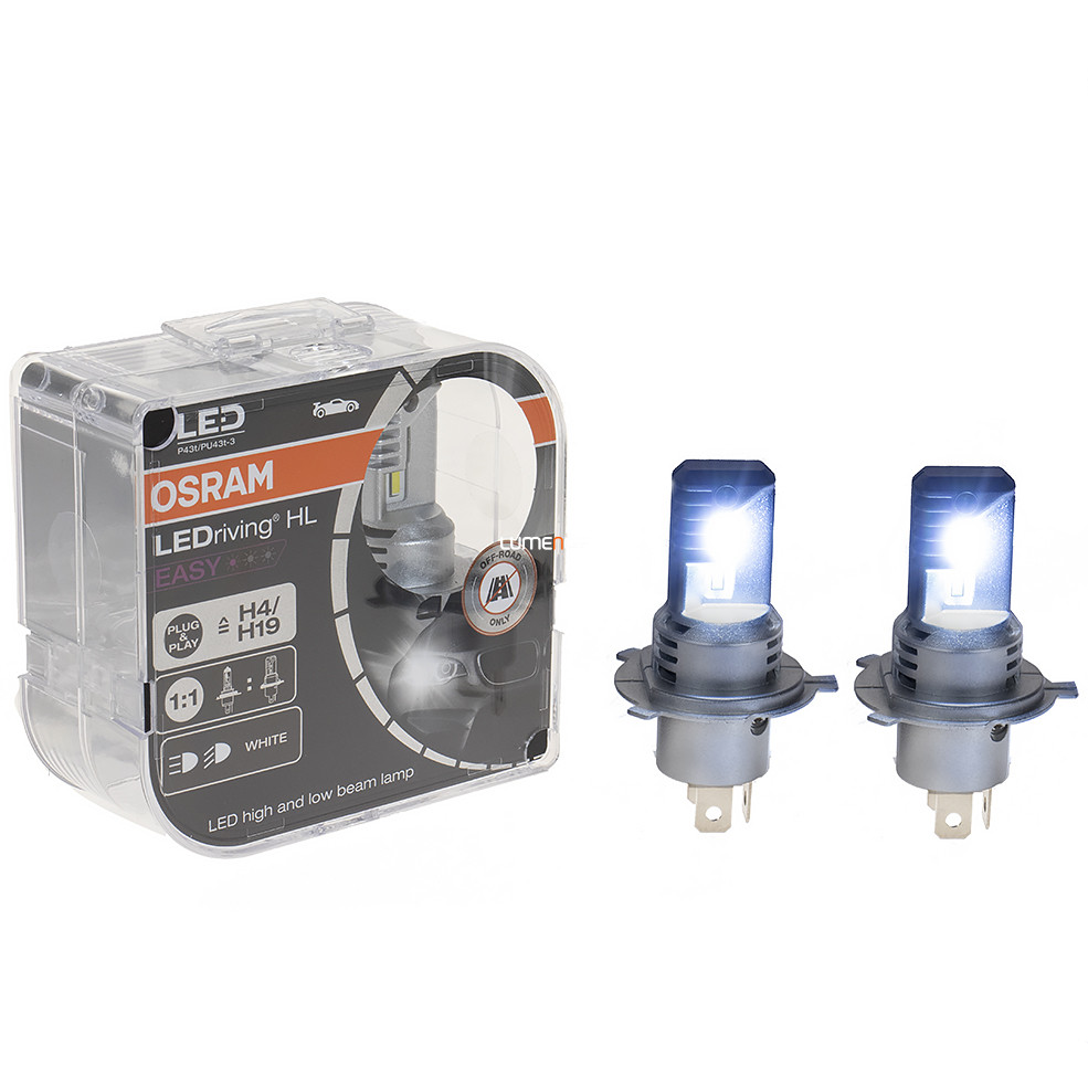 Osram LEDriving HL EASY H4/H19 LED fényszóró lámpa 2db/csomag - Lumenet