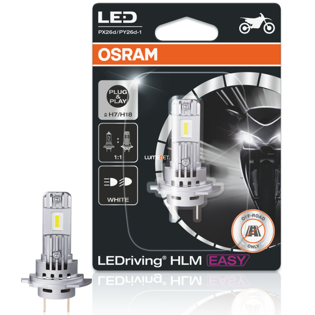Osram LEDriving HLM EASY H7/H18 LED motorkerékpár izzó