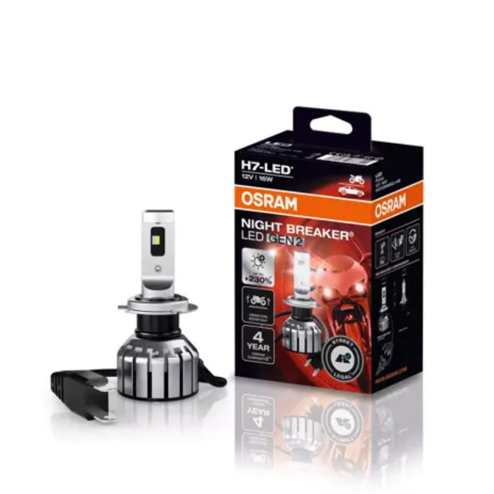 Osram Night Breaker H7 LED +220%-GEN pentru 2 motoare 1 buc