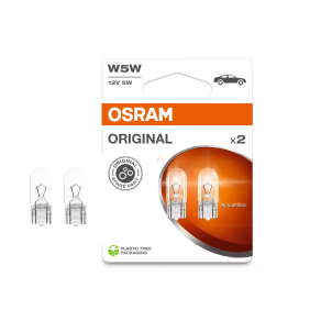   Osram Original Line W5W jelzőizzó, 12V, 5W, 50 lumen, üvegfejes ék alakú foglalattal, hosszú élettartam, 2825-2BL 2db/bliszter