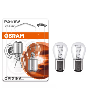   Osram Original Line 12V P21/5W jelzőizzó, 21/5 W, BAY15d foglalat, 440 lm főfényerő, 35 lm segédfény, hosszú élettartam, 7528-2BL,2db/bliszter