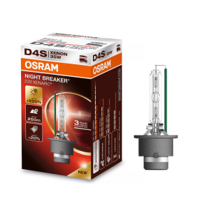   Osram Xenarc Night Breaker +220% D4S xenon fényszórólámpa, akár 220% fényerő, 3200 lumen, 4400 K, 250 méteres fénykéve, prémium német gyártás, P32d-5, 66440XN2, 1 darab/doboz