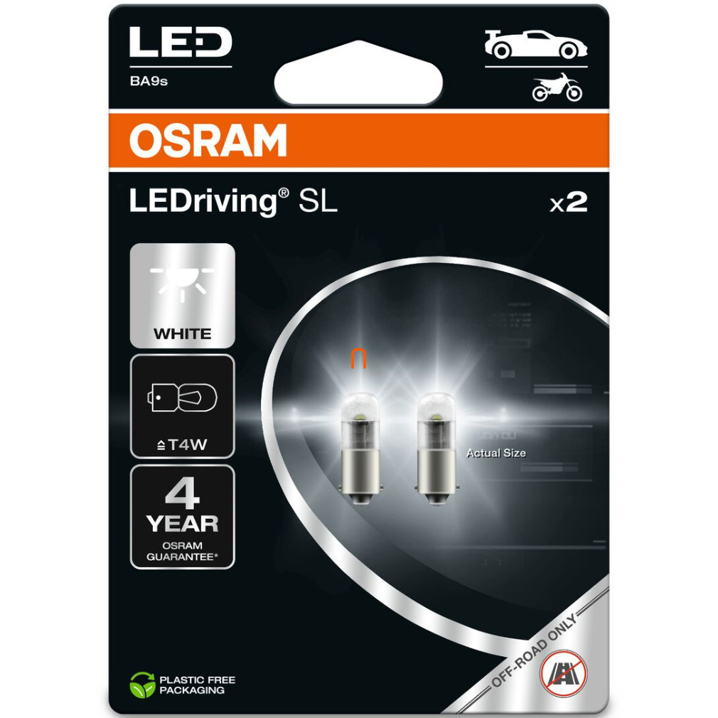 Osram LEDriving SL 3893DWP-02B T4W BA9s 6000K 2db/bliszter