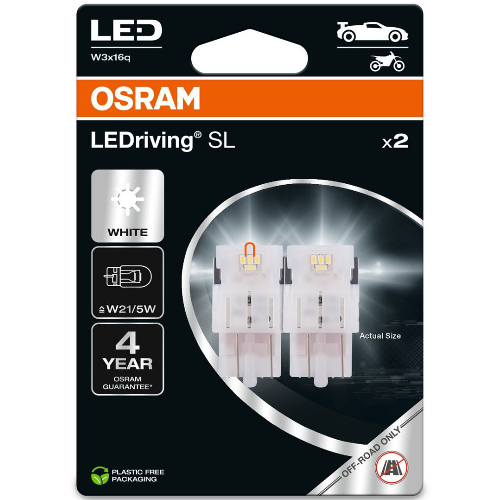 Bontott csomagolású Osram LEDriving SL 7515DWP-02B W3x16q 6000K W21/5W (7515) 2db/bliszter