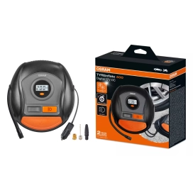   Osram Tyreinflate 400, digitális gumiabroncs kompresszor háttérvilágítással, 3,5 perces felfújási idő, LED munkafénnyel és feltekerhető kábellel, OTI400