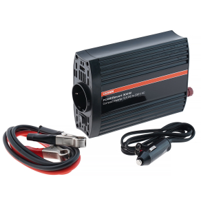   Osram Powerinvert 300W módosított szinuszhullámú autós inverter 12V DC-ről 230V AC-re, USB 2.1A töltőporttal, kompakt kialakítás, OEINVU300