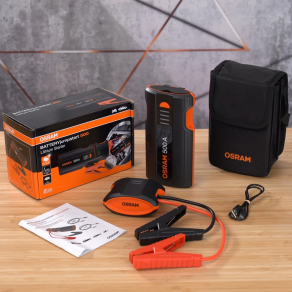   Osram Batteryjumpstart 500 lítium gyorsindító, 6000 mAh akkumulátorral, USB-C töltéssel és LED zseblámpával, boost funkcióval 3 l benzin- és 1,5 l dízelmotorhoz, OJS010
