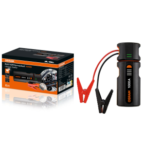   Osram Batteryjumpstart 1000 lítium gyorsindító, 8000 mAh akkumulátorral, 1000 A csúcsteljesítménnyel, PD30W gyorstöltéssel, 12 V-os járművekhez, 5 l benzin- és 2 l dízelmotorig, OJS020