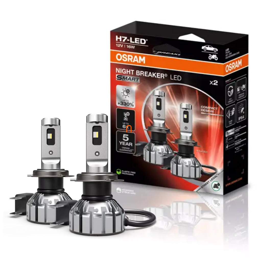 Osram Night Breaker LED Smart H7 +330% 2db/csomag