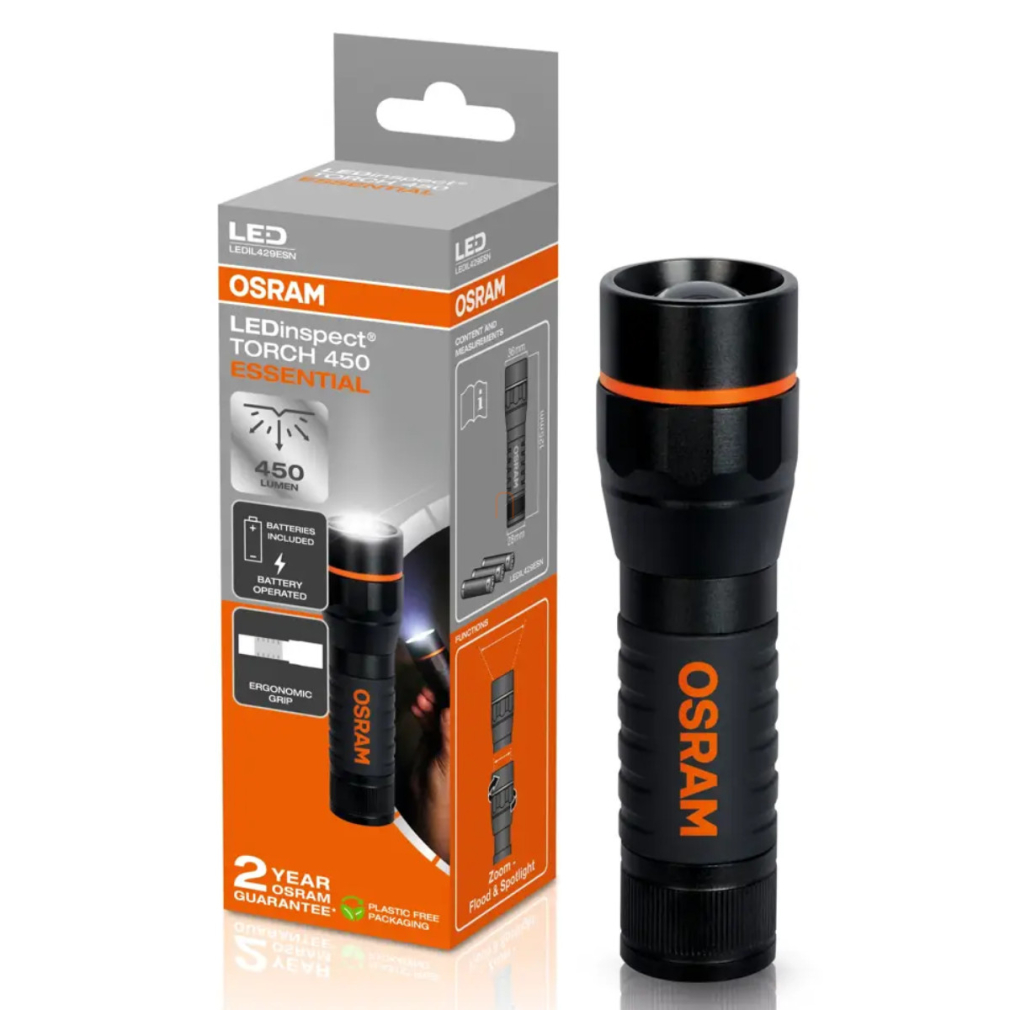 Osram LEDinspect Torch 450 Essential elemes LED elemlámpa