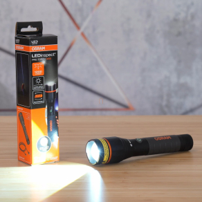   Osram LEDinspect Pro Torch 1200, 1200 lumenes professzionális LED zseblámpa, állítható fénykéve, IP44 védelem, LEDIL432
