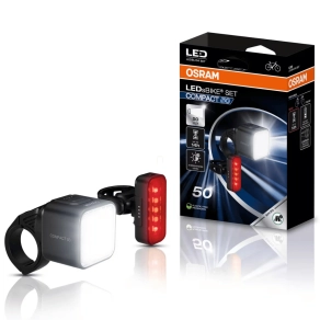   Osram LEDsBIKE Compact 50 - kerékpár lámpa szett, első + hátsó - LEDBL104 SET