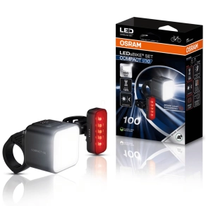   Osram LEDsBIKE Compact 100 magas fényerejű kerékpár lámpa szett, első + hátsó - LEDBL105 SET