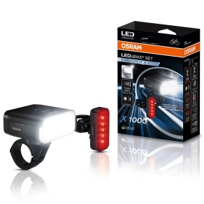   Osram LEDsBIKE Explorer X 1000 kerékpár lámpa szett, első + hátsó - LEDBL202 SET