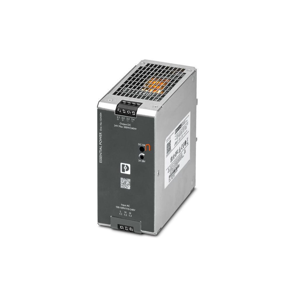 Tápegység 24VDC 240W Phoenix Contact PS-EE-2G/1AC/24DC/240W/SC 10A DIN-sínre, 1234304