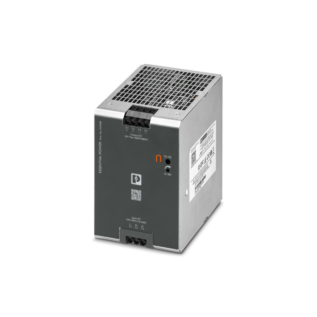 Tápegység 24VDC 480W Phoenix Contact PS-EE-2G/1AC/24DC/480W/SC 20A DIN-sínre, 1234308
