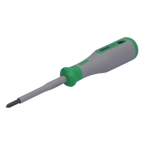 Wago 206-2121 VDE keresztcsavarhúzó, PH1 x 80 mm, 1000 V-ig, szigetelt, kétkomponensű markolat, 2-es markolatméret (110 mm), zöld/szürke