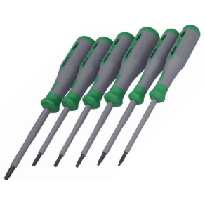   WAGO 206-2101 VDE szigetelt csavarhúzó készlet, 6db-os, zöld/szürke 1000V