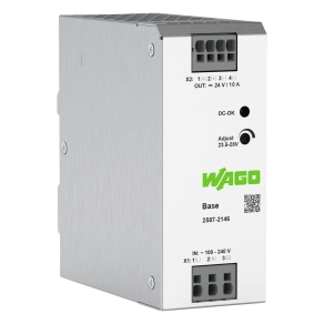 Wago 2587-2146 Basic kapcsolóüzemű tápegység, 1 fázisú, 24 V DC, 10 A, DC-OK LED
